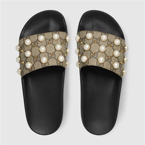 women gucci slipper|Gucci slippers diamond.